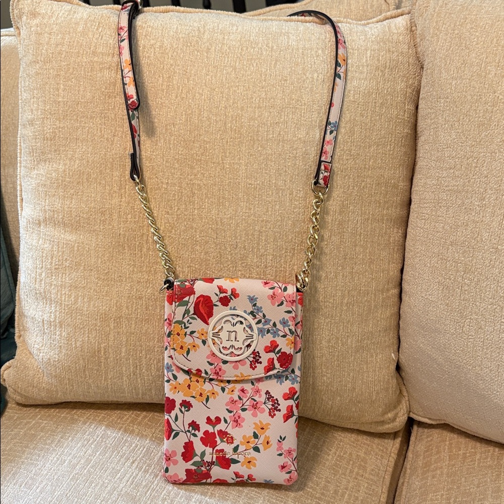Nanette Lepore Floral Crossbody Bag - Pink and Red
